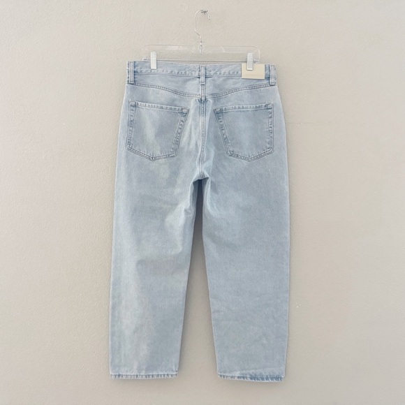 Citizens of Humanity Dahlia Bow Leg Baby Roll Jeans 30 Light Denim Blue Crop - Picture 6 of 14